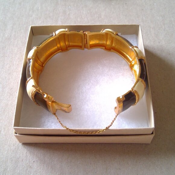 J Crew Factory Enamel Bracelet with Dainty Chain - Picture 7 of 12